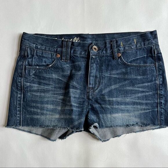 Madewell | Cut Off Raw Hem Mid Rise Denim Shorts - Picture 1 of 4